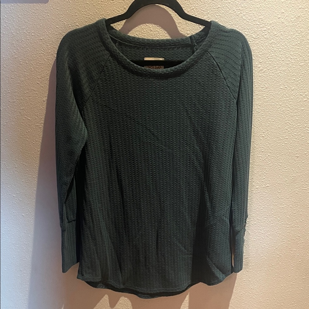 Women's Teal Long Sleeve Top